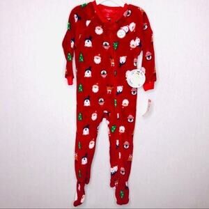 Family Pajamas Kids Santa and Friends Footie pjs 24M